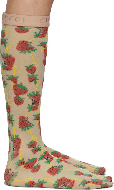 gucci strawberry socks|gucci socks customer service.